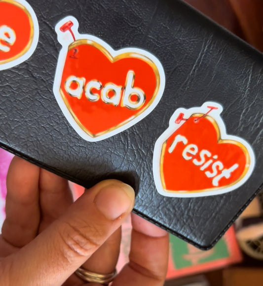 Heart-shaped Tags Sticker Sheet