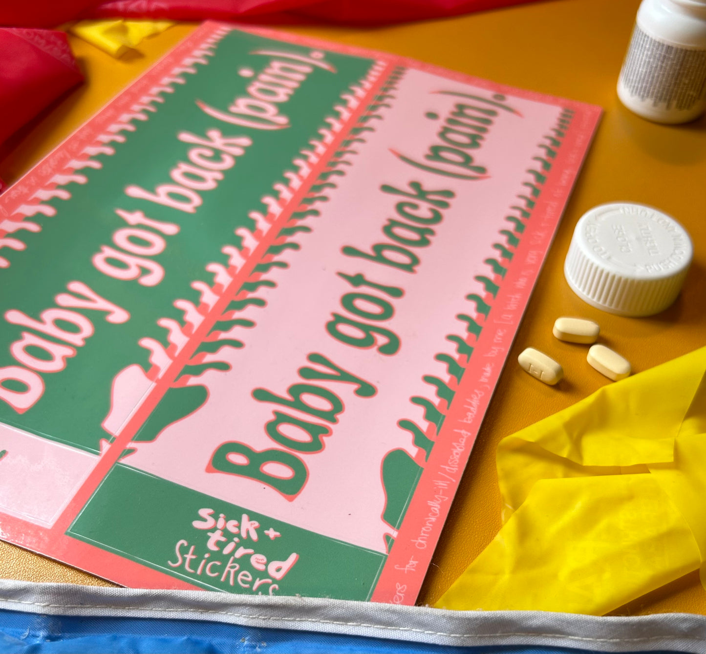 Baby Got Back (Pain) Double-Bumper Sheet