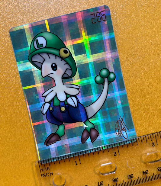 Shiny Breloom x Luigi Vinyl Sticker