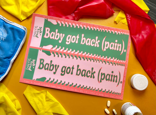 Baby Got Back (Pain) Double-Bumper Sheet