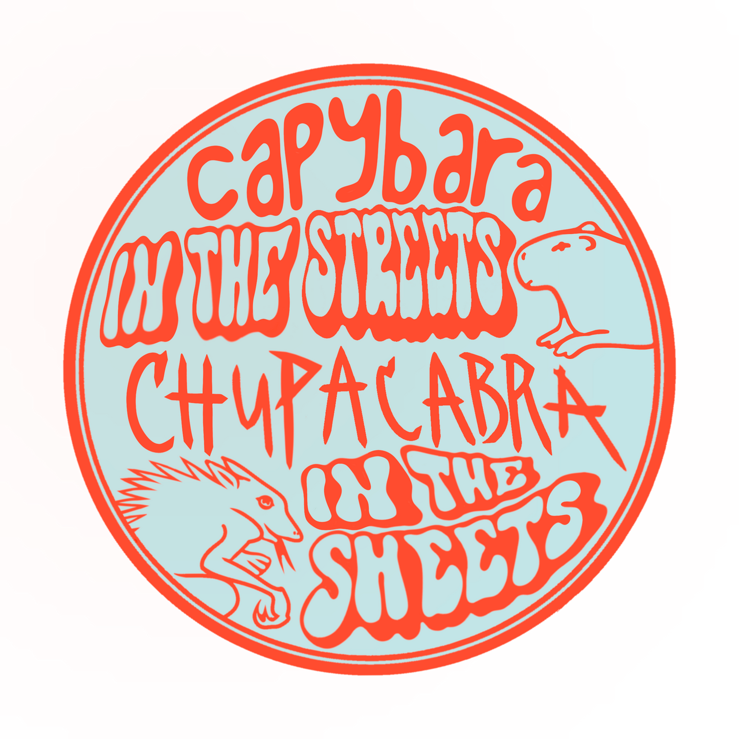 Capybara/Chupacabra Sticker