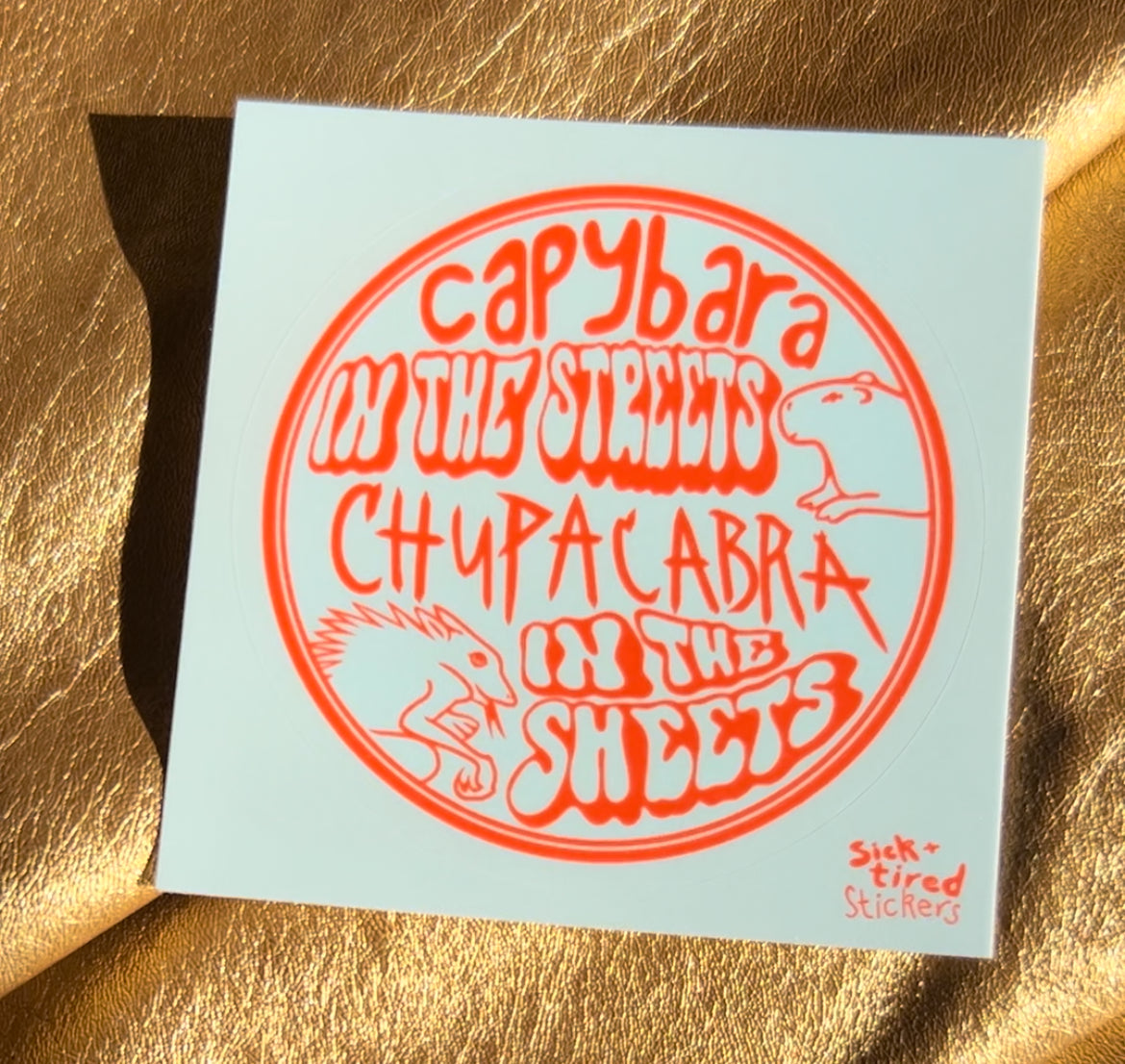 Capybara/Chupacabra Sticker