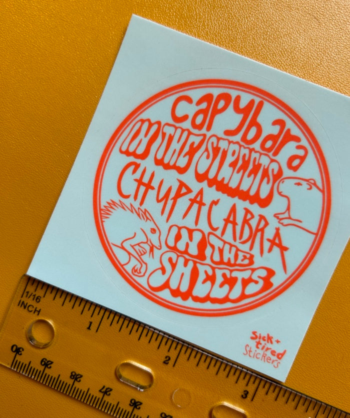 Capybara/Chupacabra Sticker