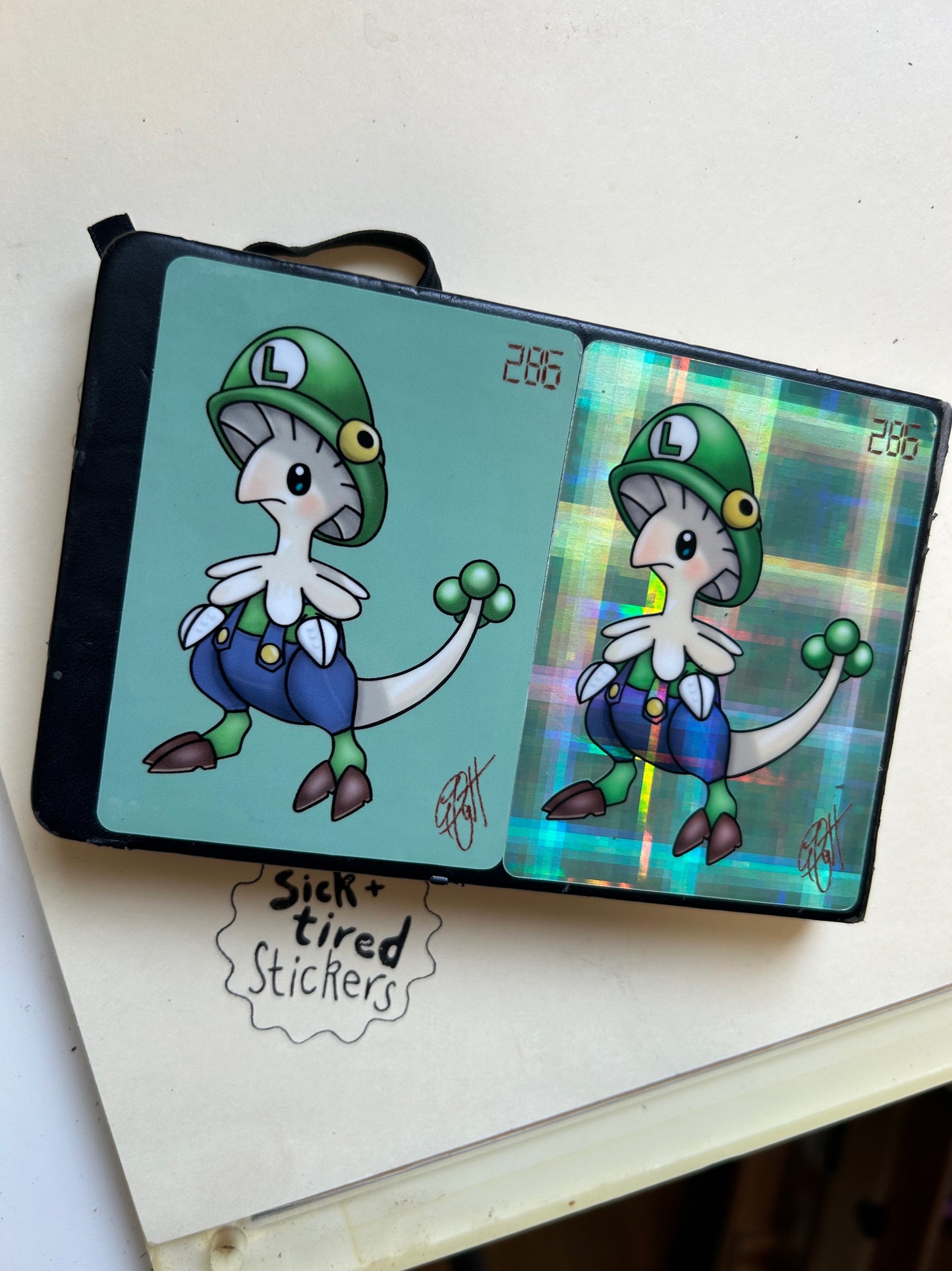 Breloom x Luigi Vinyl Sticker